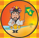 Logotipo Sheik dos Salgados e Hambuguers Arte.