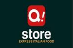 Logotipo Q Store - Take-away de Massas