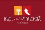Logotipo Mel e Pimenta Hamburgueria