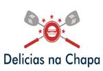 Logotipo Delicias na Chapa
