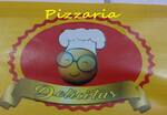 Logotipo Delicitas Pizzas Hambúrgueres e Salgados