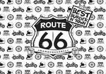 Logotipo Route 66 Hamburgueria