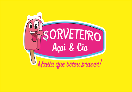 Logotipo Sorveteiro Açai & Cia