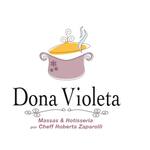 Logotipo Dona Violeta Massas e Rotisseria