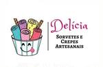 Logotipo Delicias Sorvetes e Crepes