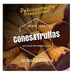 Logotipo Cones & Truffas Joao & Sabrina