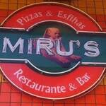 Logotipo Miruspizzaria Esfhiraria Hamburgueria