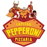 Logotipo Capitão Pepperoni Pizzaria