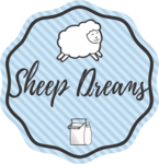 Logotipo Sheep Dreams Sorvetes na Chapa