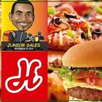 Logotipo Junior Sales Lanchonete e Pizzaria