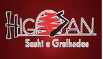 Logotipo Higa San Sushi e Grelhados