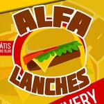Logotipo Alfa Lanches e Açai