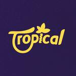Logotipo Açaí e Milk Shake Tropical