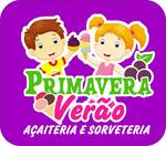Logotipo Primavera Verao Açaiteria e Sorveteria