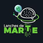 Logotipo Lanches de Marte, de Outro Planeta