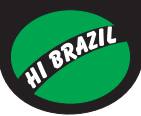 Logotipo Hi Brazil Lanches e Sucos