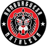 Logotipo Hamburguesas Mataleon Sangriento