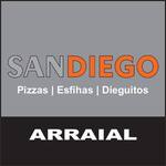 Logotipo San Diego Pizzas e Esfirras