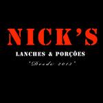 Logotipo Nicks Lanches e Porções