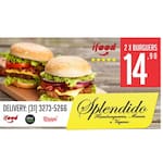 Logotipo Splendido Hamburgueria e Vegano