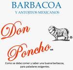 Logotipo Barbacoa y Antojitos Mexicanos Don Poncho
