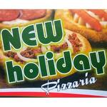 Logotipo Pizzaria Holiday Sucos