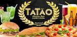 Logotipo Tatão Pizzas Bar Lanches e Porção