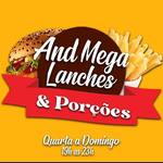 Logotipo And Mega Lanches e Porções