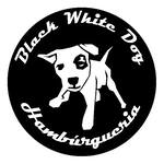 Logotipo Black White Dog Hambúrgueria