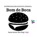 Logotipo Bom de Boca Pasteis e Lanches