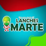 Logotipo Pizzaria Lanches Marte