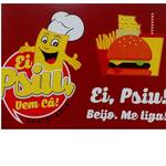 Logotipo Ei, Psiu Vem Ca Pastelaria e Lanchonete