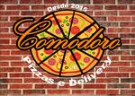 Logotipo Comodoro Pizzas e Delivery