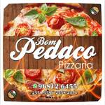 Logotipo Pizzaria Bom Pedaço Ct