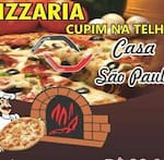 Logotipo Pizzaria e Cupim na Telha Casa São Paulo