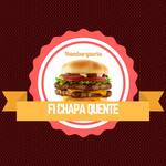 Logotipo Hamburgueria Fi Chapa Quente