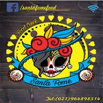 Logotipo Santa Fome Hamburgueria Artesanal