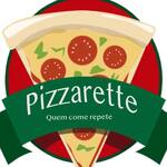 Logotipo Pizzarette " Quem Come Repete"