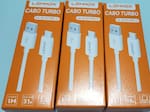Cabo de carregamento turbo tipo C 1m Lehmox Le-813type-C Cor Branco