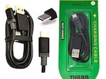 Cabo Usb De Dados Turbo Celular Tipo C  Fast turbo cor preto