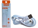 Cabo De Dados E Carregamento Turbo Usb Tipo C Kaidi Branco Kd32oc