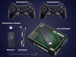 Video Game Stick 4k 64gb 10mil Jogos Retro 2 Controles Sem Fio