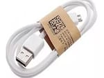 Cabo de carregamento micro/v8 usb para android Branco