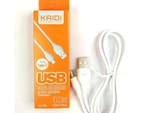 Cabo de carregamento rápido tipo C para Android kd- 308c kaidi Branco