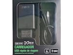 Carregador Rápido Inova Turbo 20w Qc3.0 Tipo C  (preto)