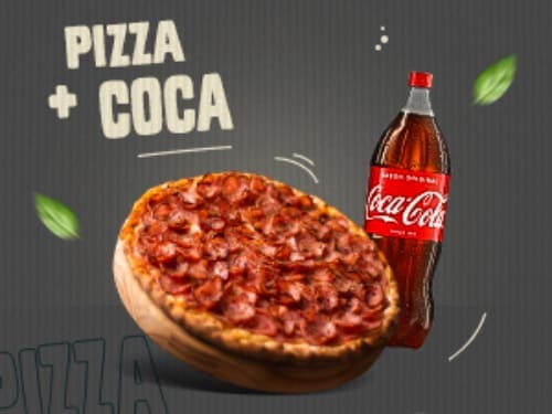 Pizza Grande com Coca 2l