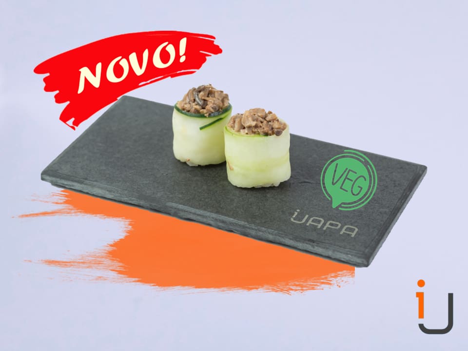 | Gunkan de Pepino com Shimeji |