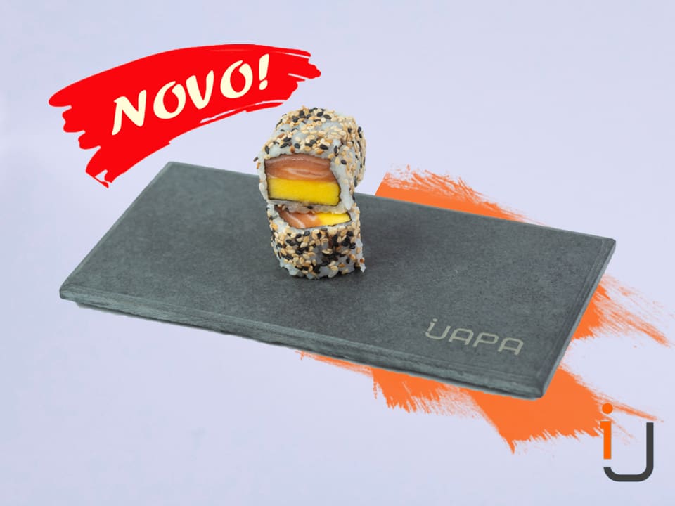 | Uramaki Salmão e Manga |