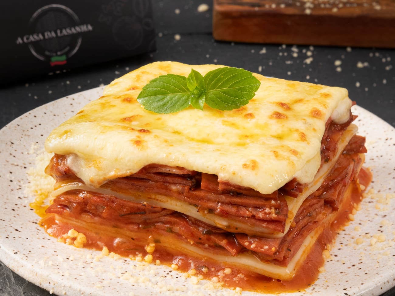 Lasanha de Calabresa - Massa Fresca