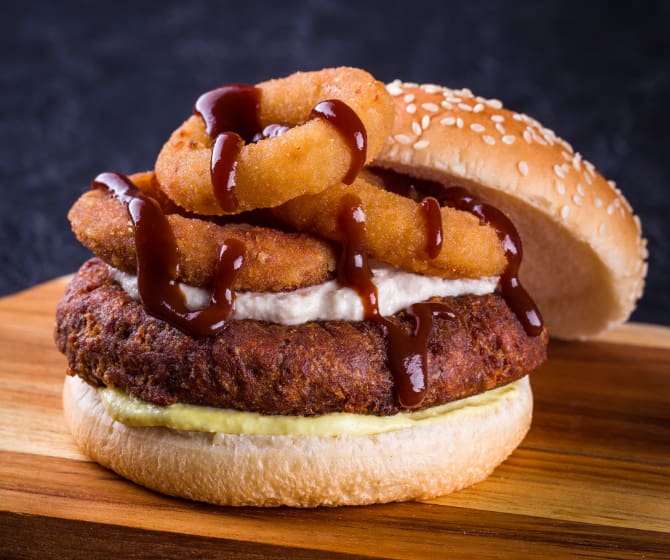 Lewis Hamilton Vegan Burger